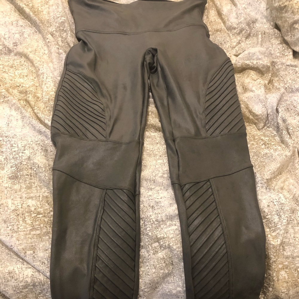 Spanx Moto faux leather leggings